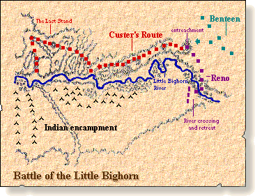 Map of the Battle